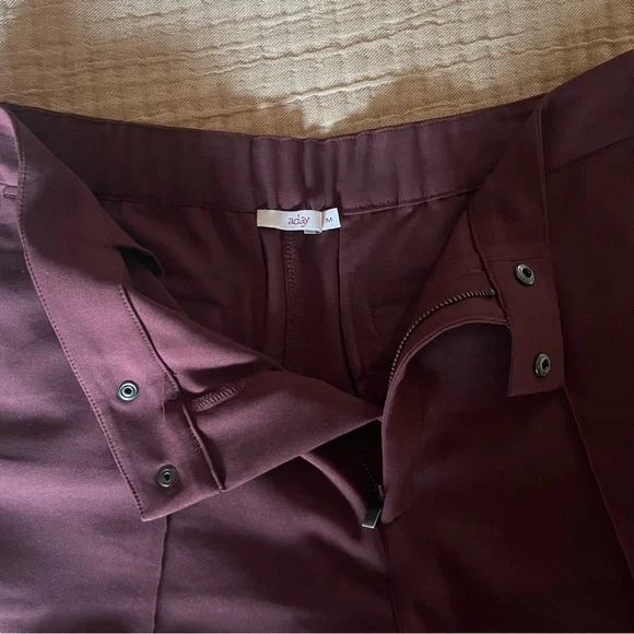 ADAY Rebellion Tailored Pants, Merlot - Picture 8 of 11